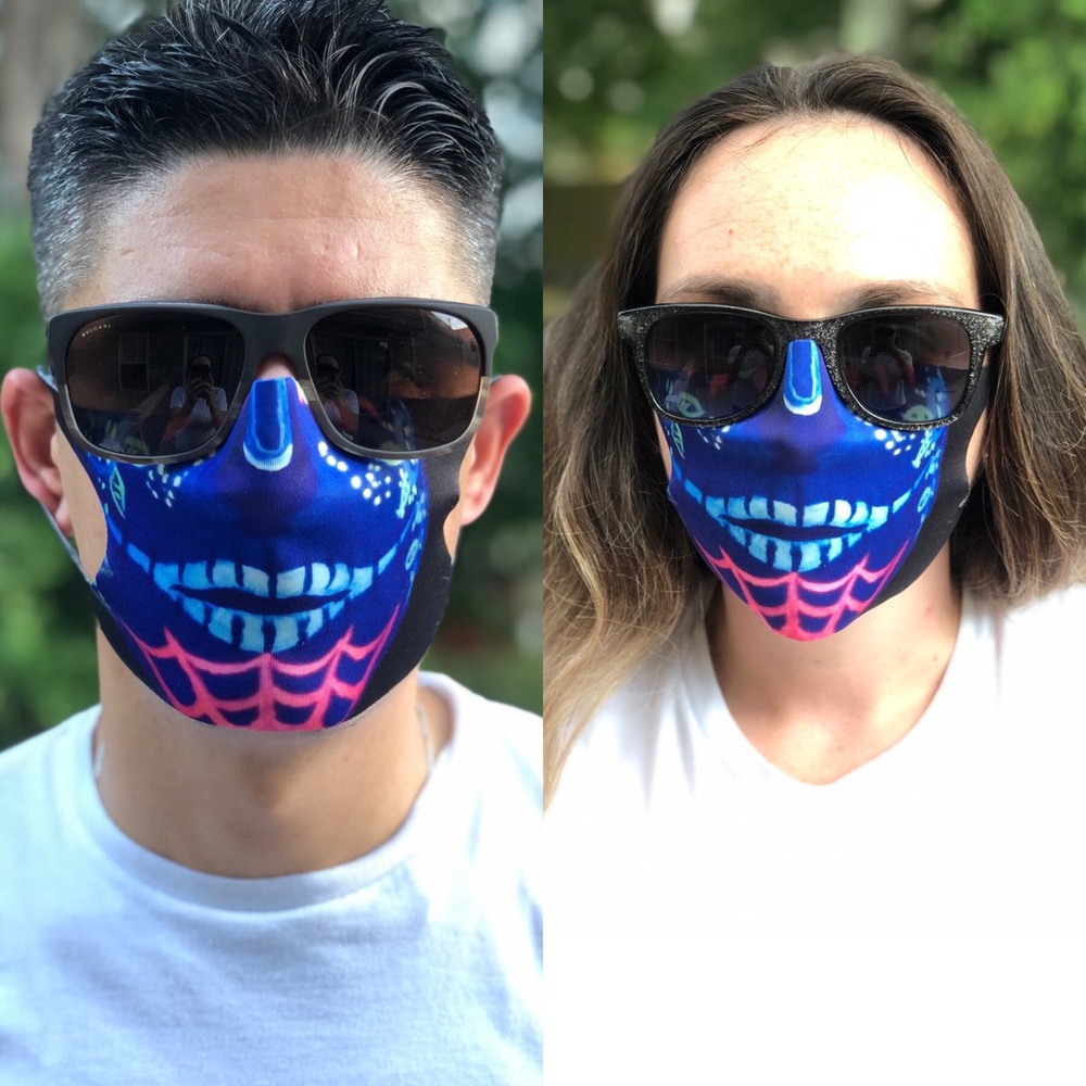 WATERPROOF 🚱 MASK FACE COVERING BLUE SPACE NATIVE